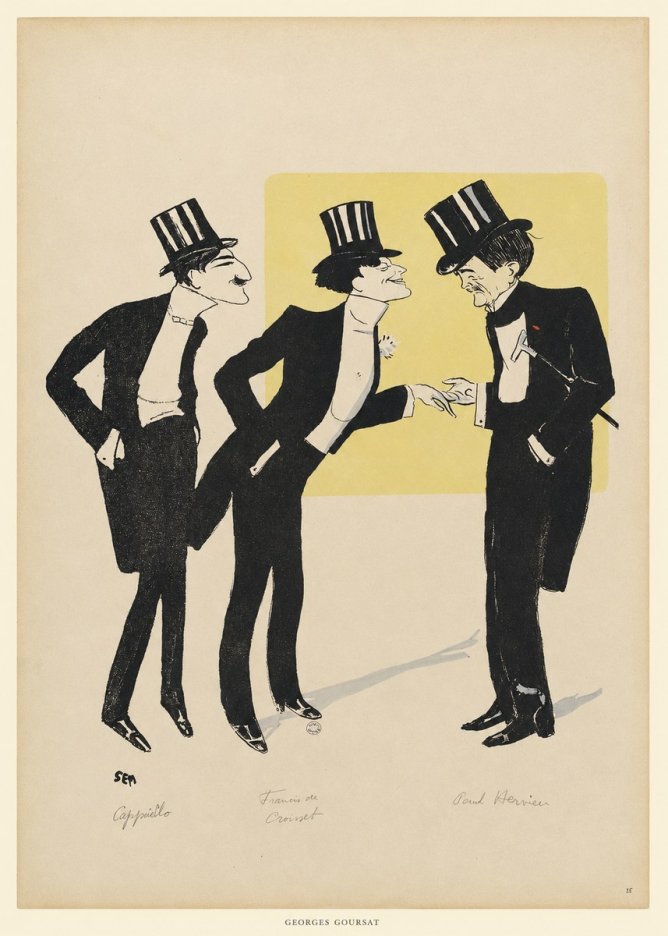 Georges Goursat Capiello, Fraxin De Crouset, Poul Hervieu No6 - Poszter