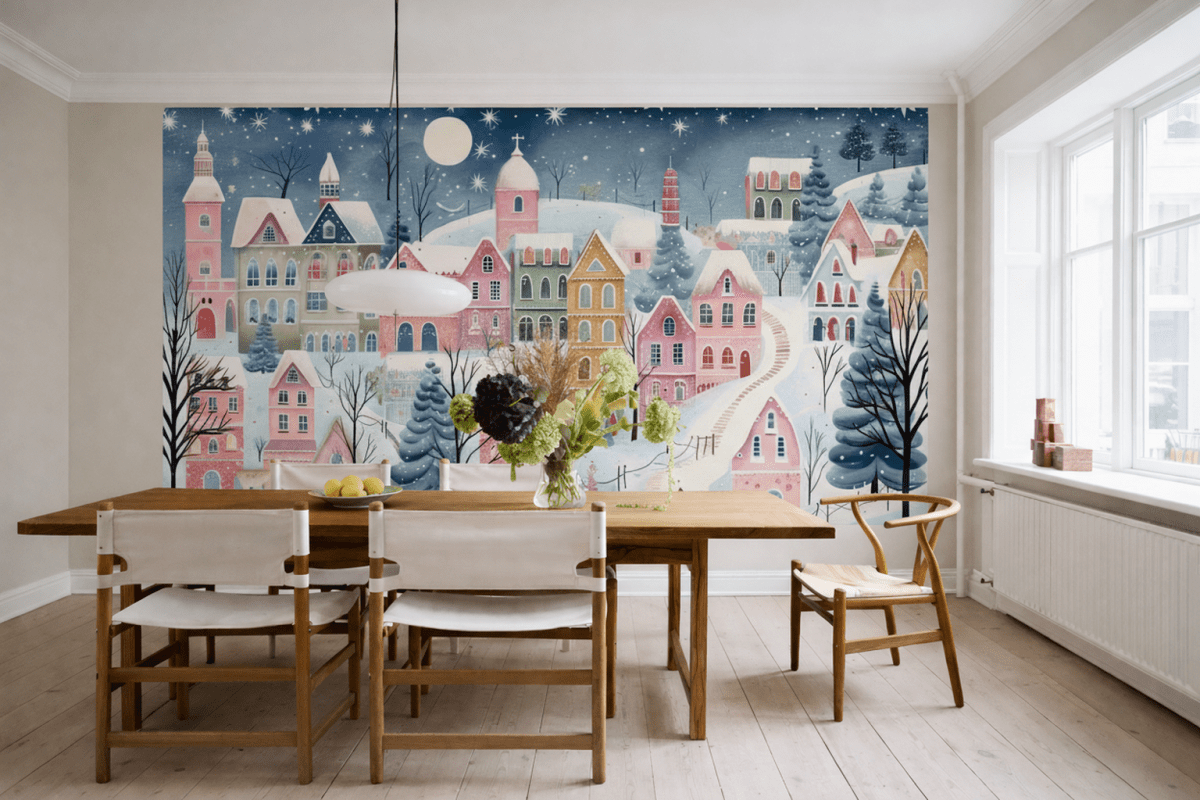 Charming Snowy Hamlet