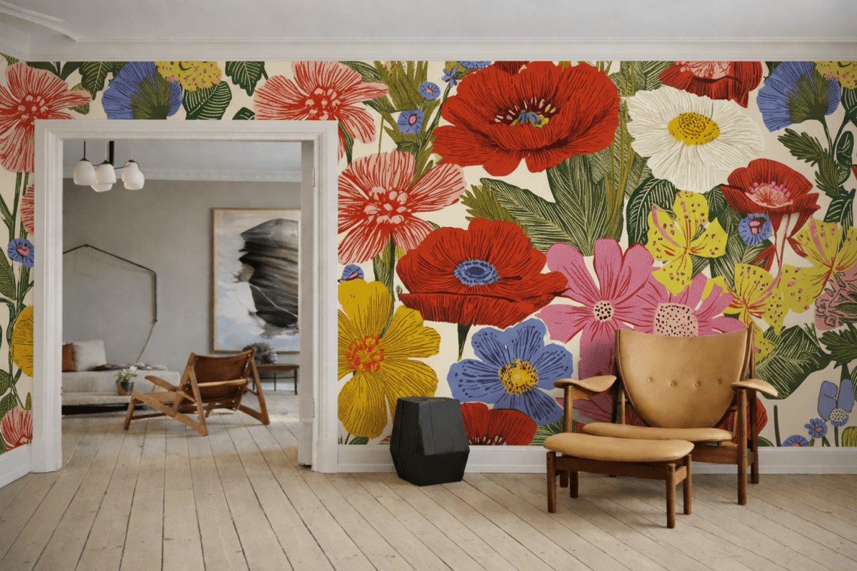 Vibrant Floral Tapestry