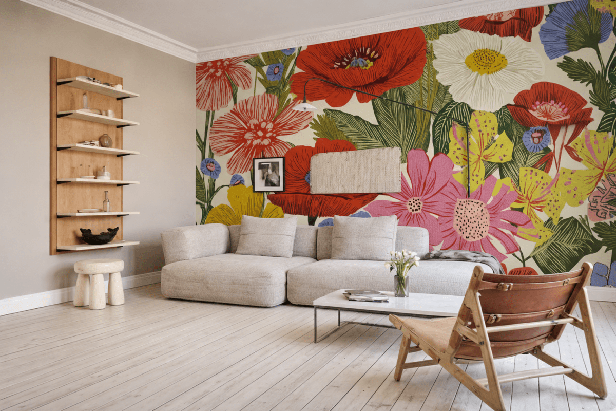 Vibrant Floral Tapestry