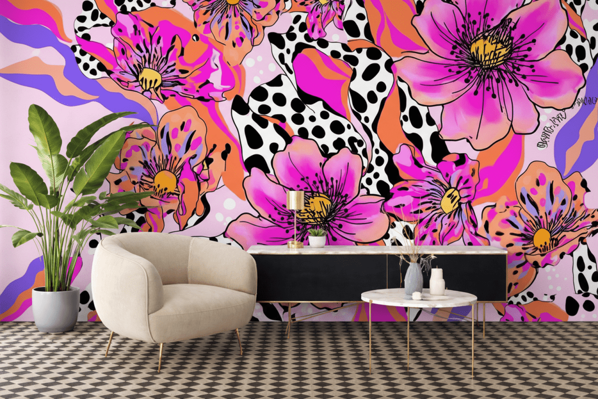 Vivid Flora Mosaic