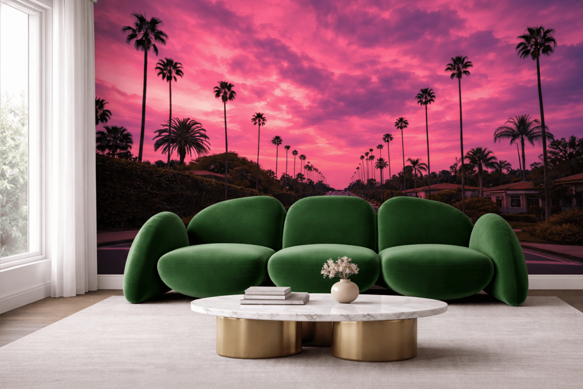 Palm Oasis Sunset