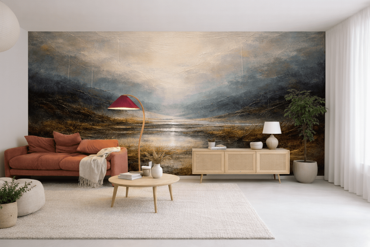 Misty Marshland View