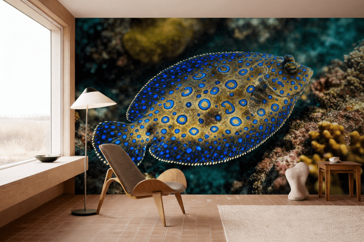 Cobalt Flounder Mural