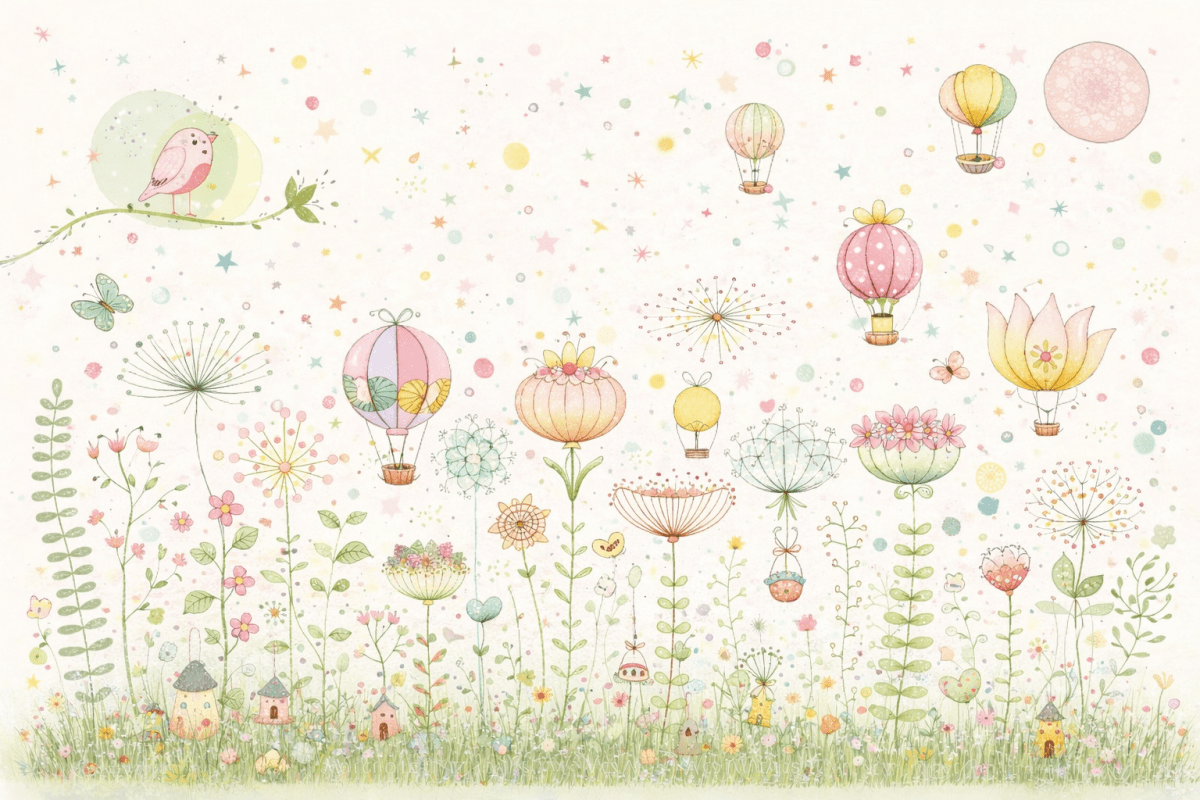 Whimsical Airship Garden