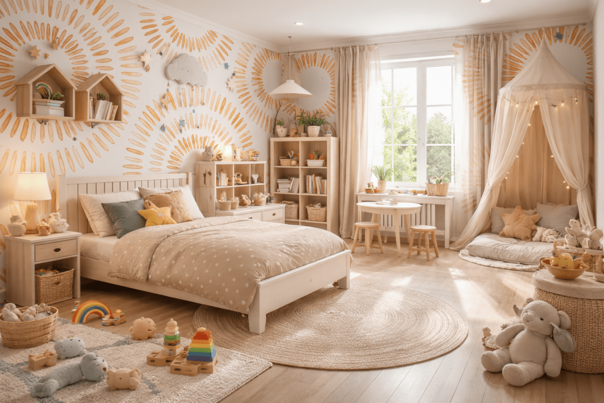 Radiant Pebble Mural