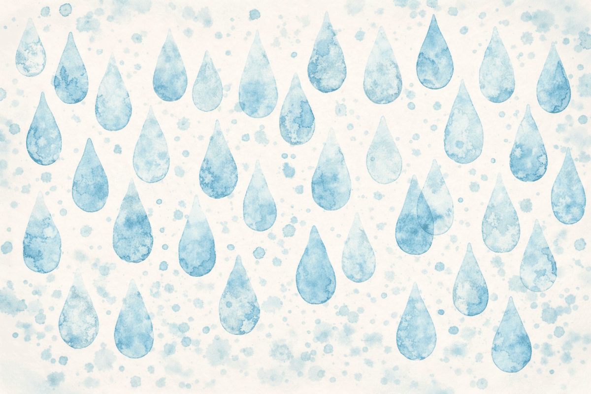 Watercolor Raindrops