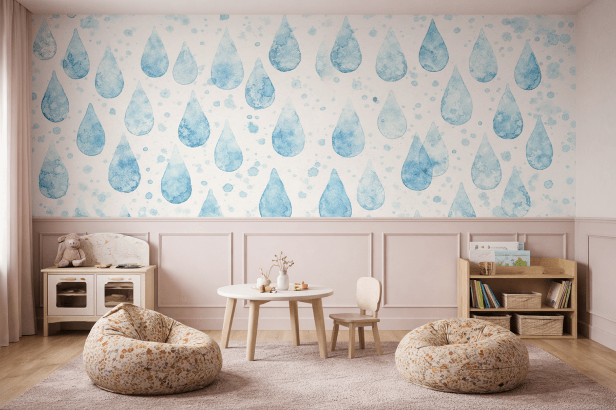 Watercolor Raindrops