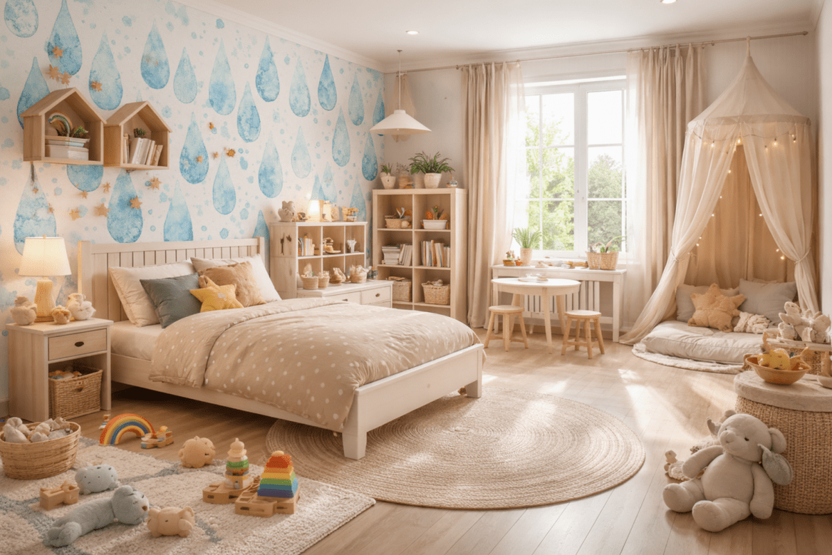 Watercolor Raindrops