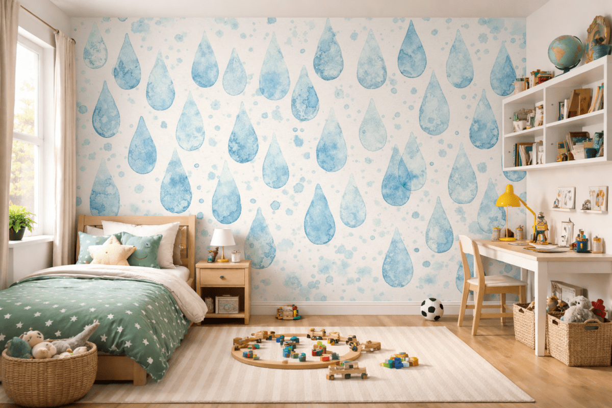 Watercolor Raindrops