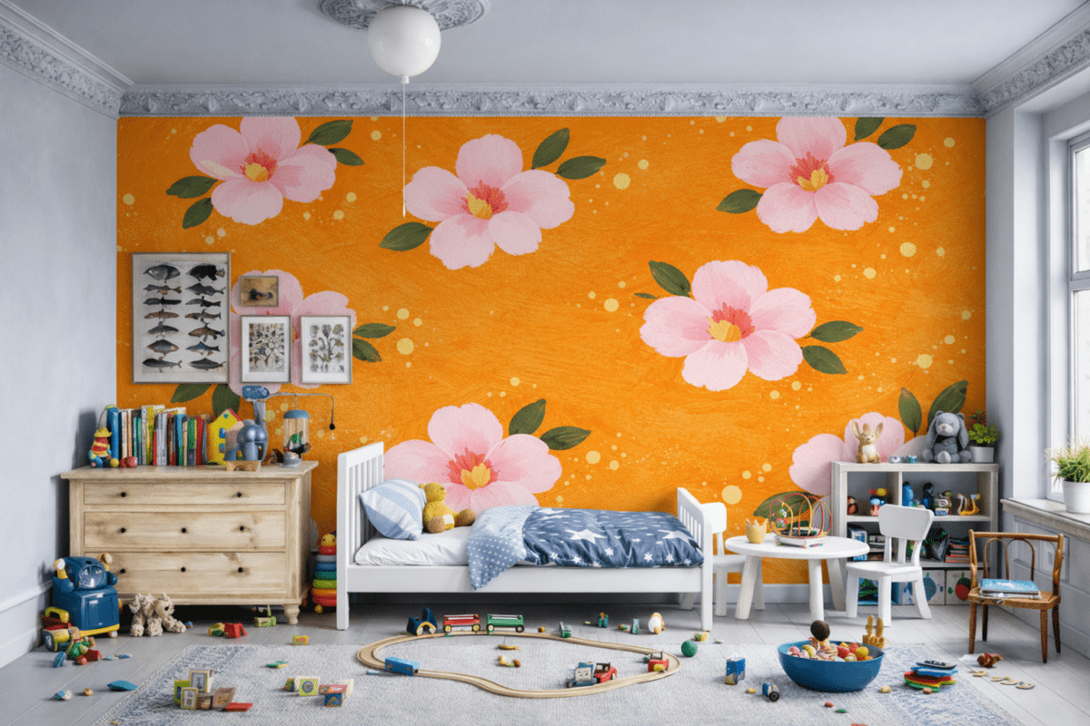 Coral Blossom Mosaic