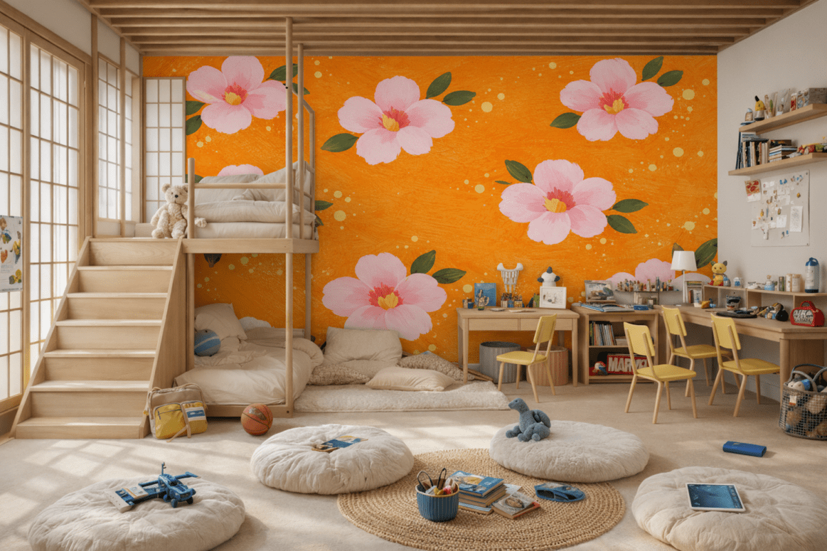 Coral Blossom Mosaic