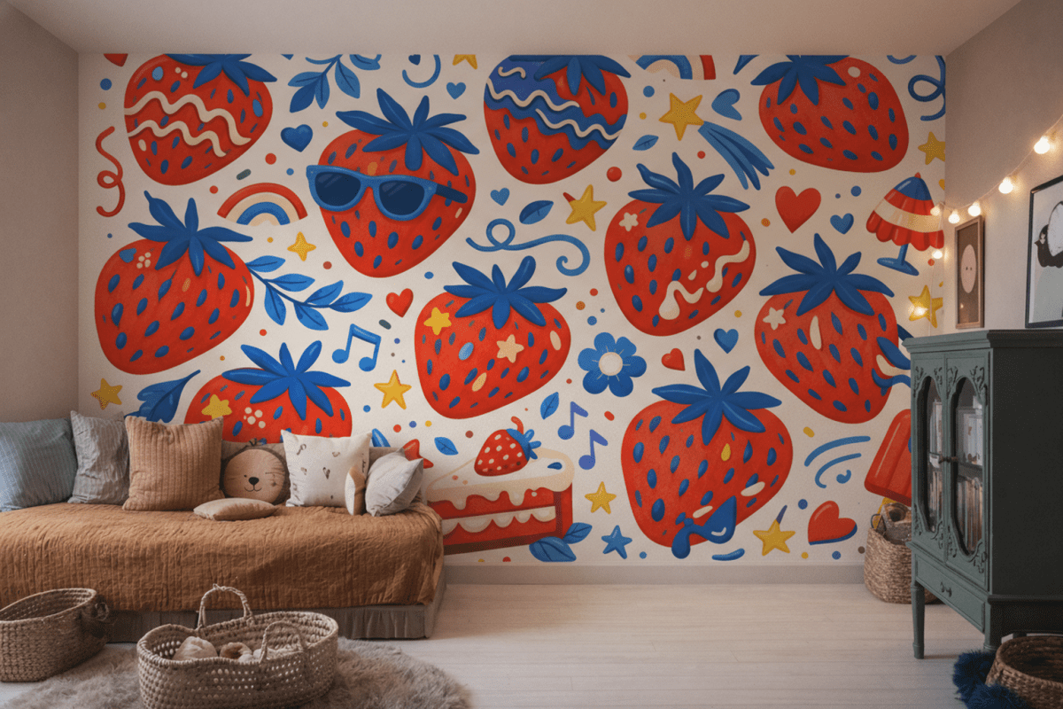 Strawberry Mural