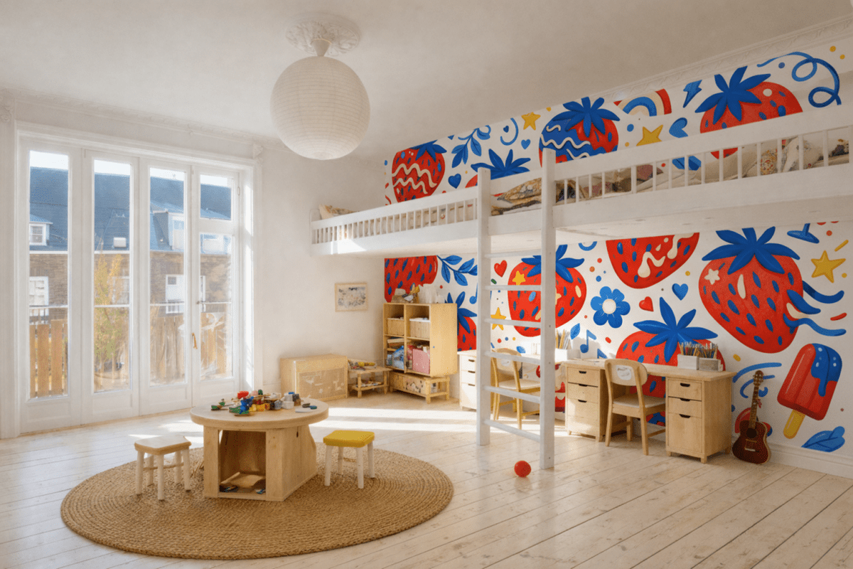 Strawberry Mural