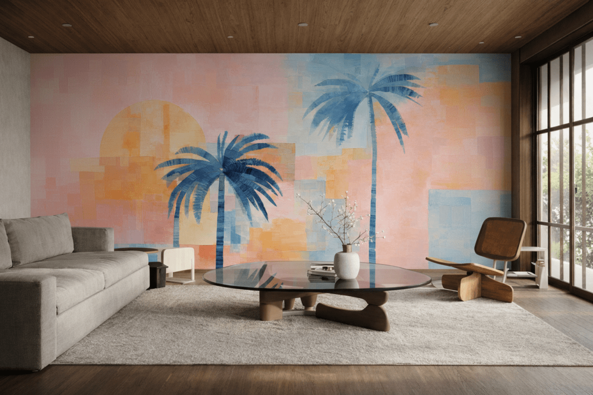 Sunset Palms Mural