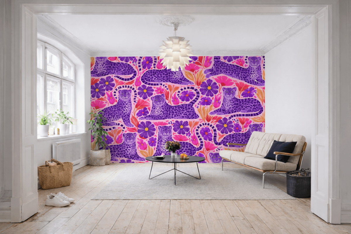 Frosted Feline Tapestry