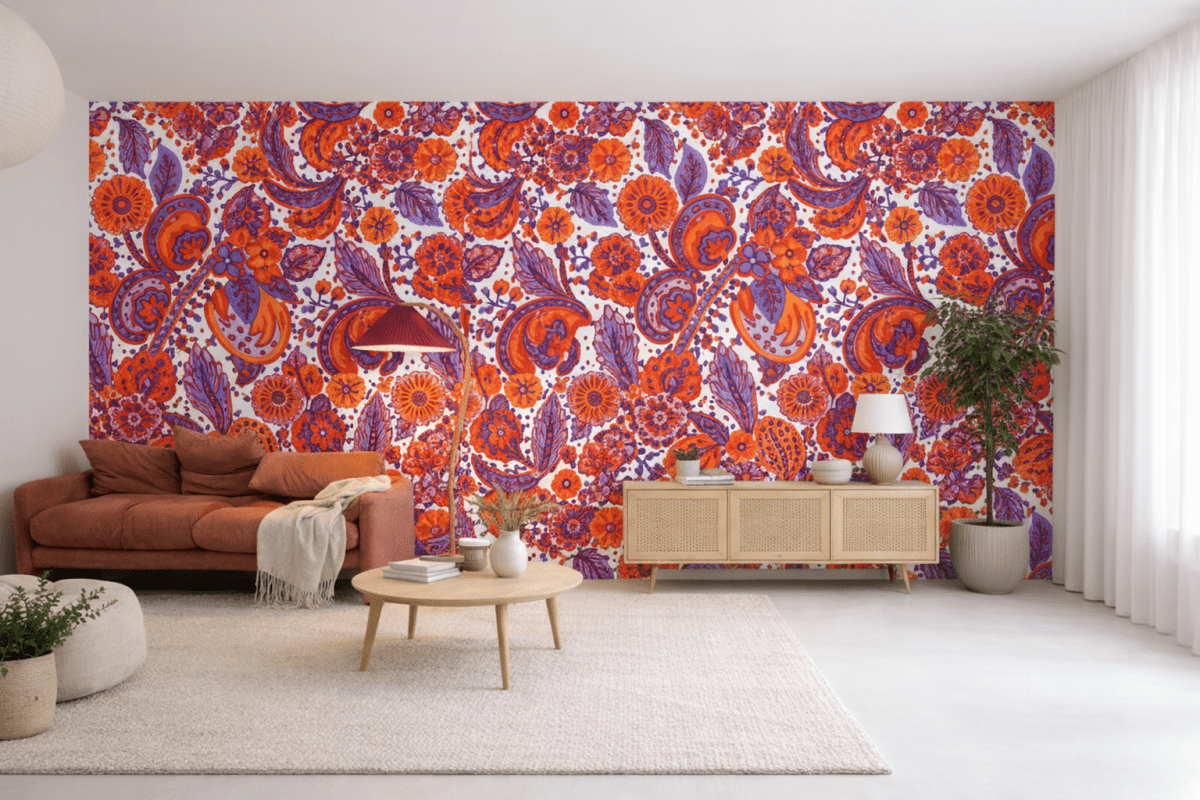 Vibrant Paisley Swirl