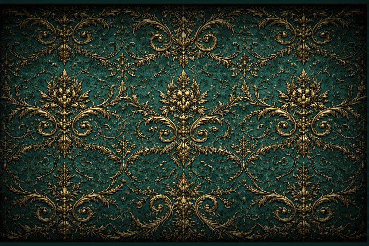 Gilded Flourish Tapestry