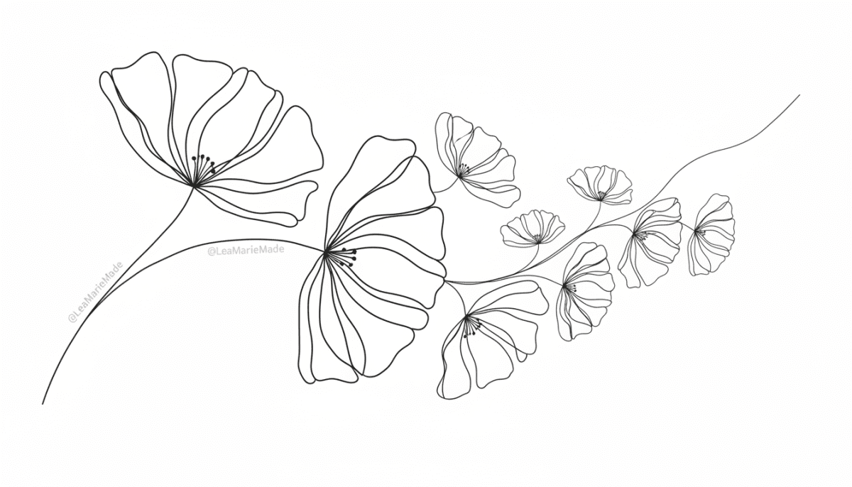 Ember Petal Linework