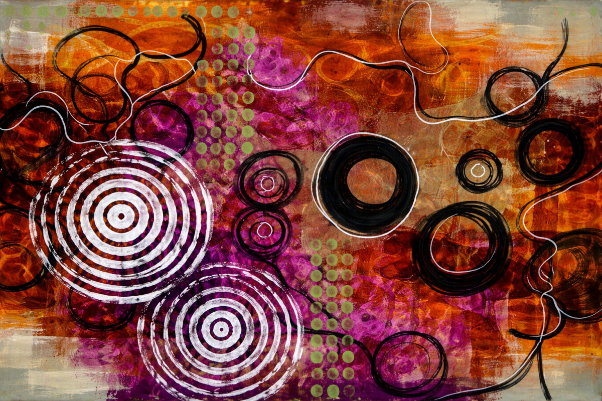 Saffron Spiral Dance