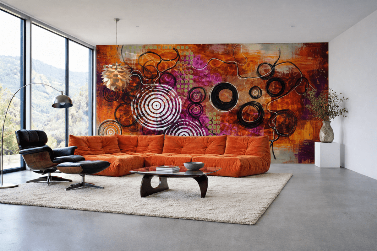 Saffron Spiral Dance