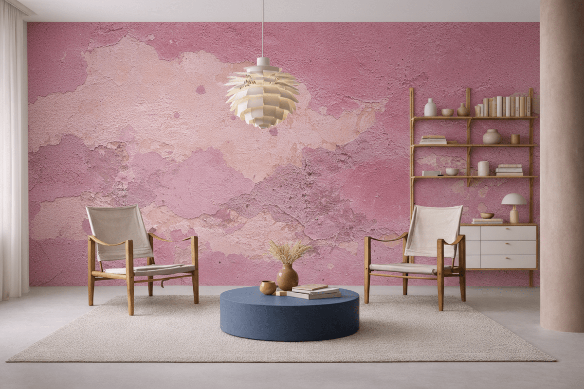 Rosy Textural Canvas