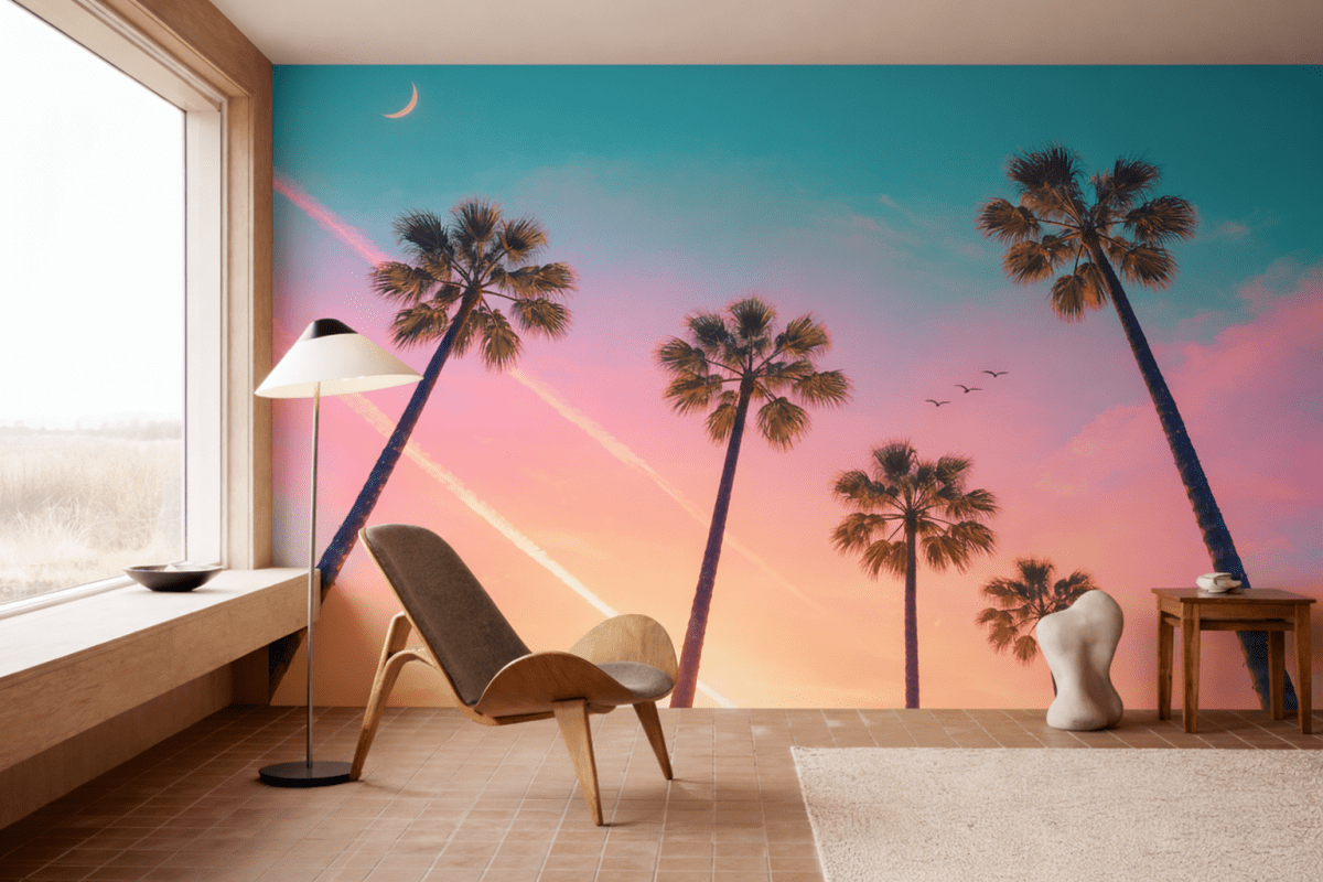 Palm Silhouette Twilight