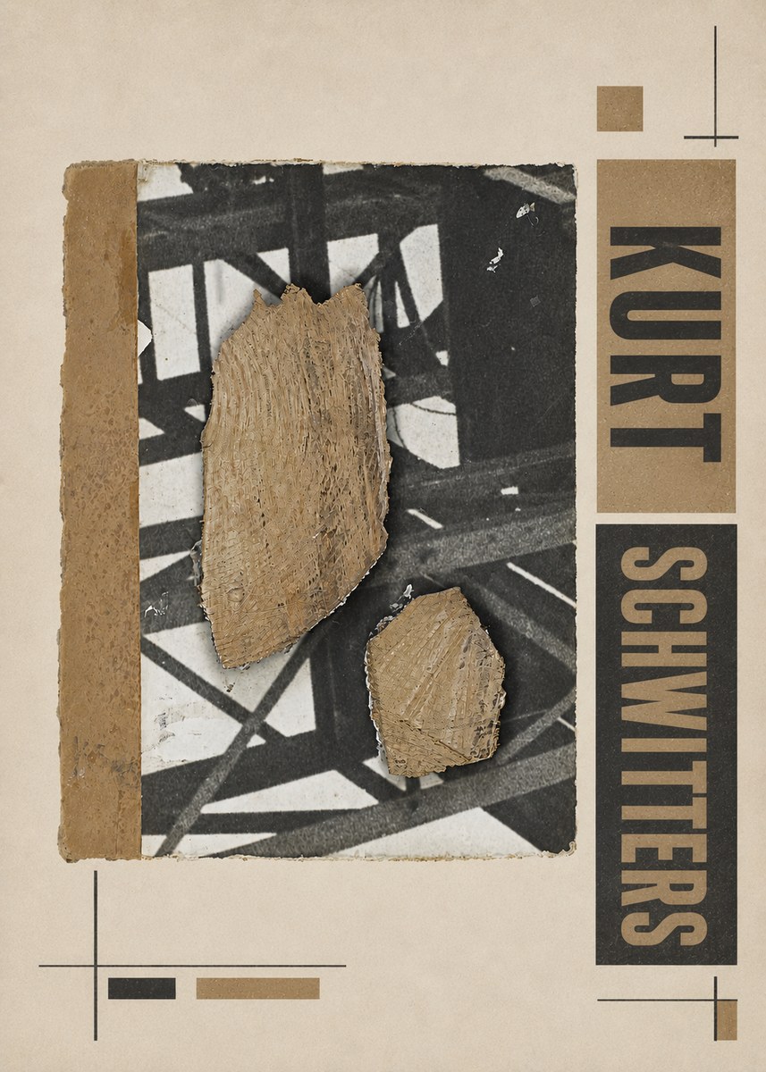 Kurt Schwitters Merz Collage with Found Objects No6 - Poszter