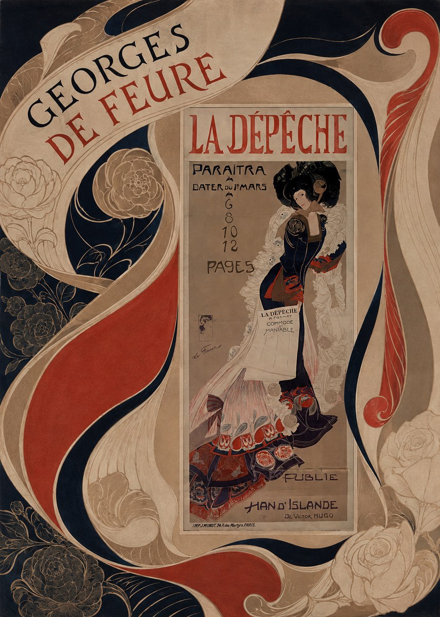 Georges de Feure La Dépêche I No5 - Poszter