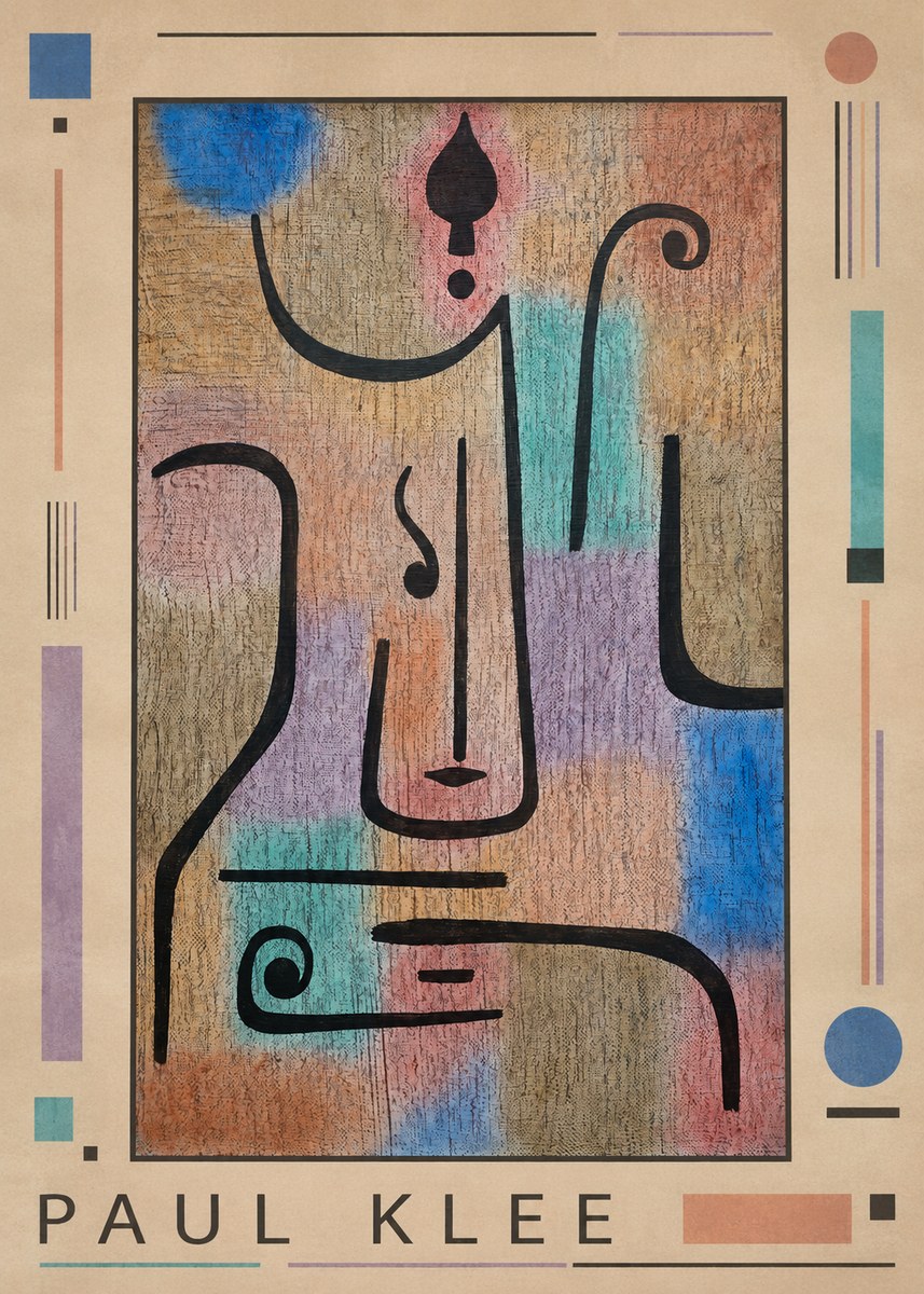 Paul Klee Mask of the Heart No1 - Poszter