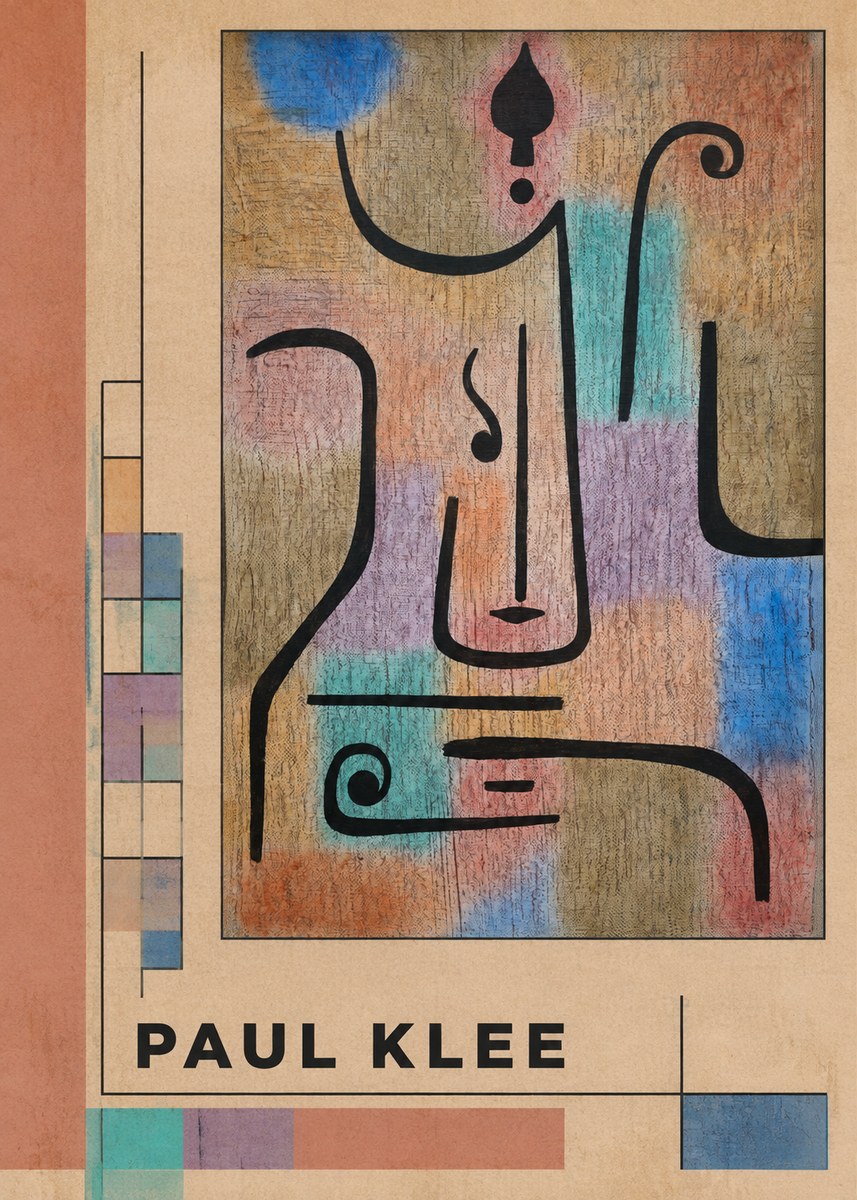 Paul Klee Mask of the Heart No2 - Poszter
