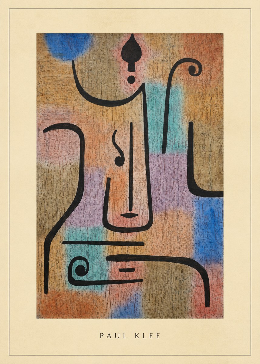 Paul Klee Mask of the Heart No3 - Poszter