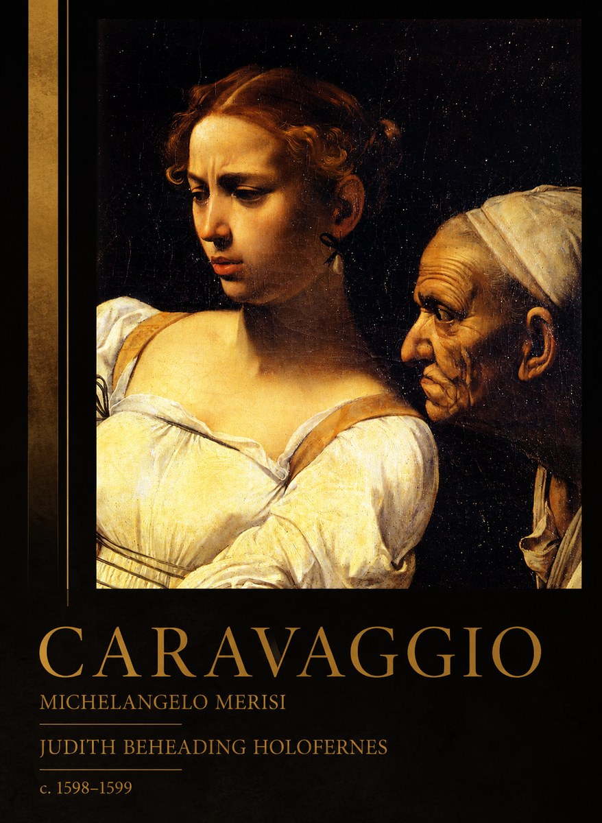 Michelangelo Merisi da Caravaggio Judith Beheading Holofernes I No2 - Poszter