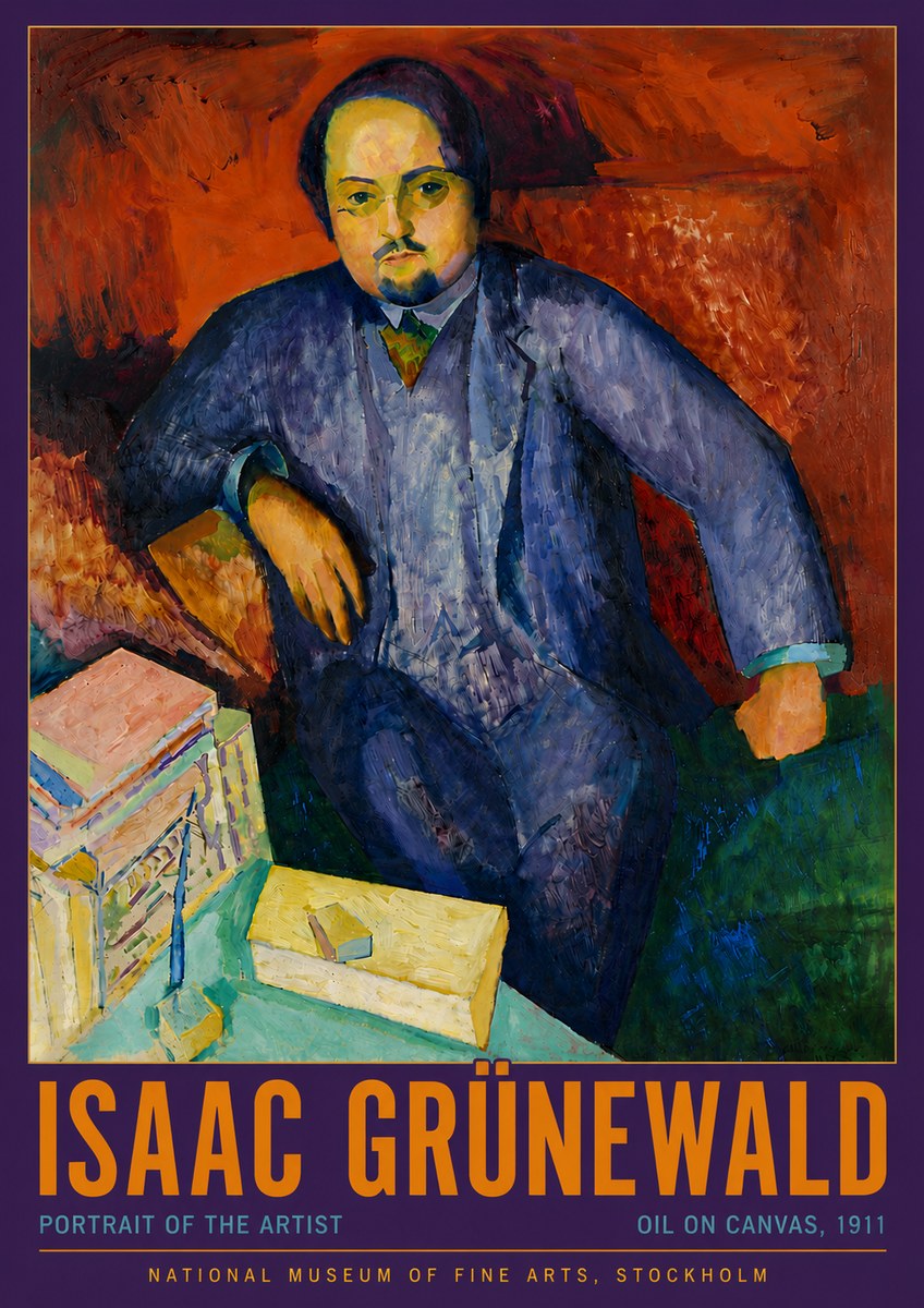Isaac Grünewald Portrait of the Artist No4 - Poszter