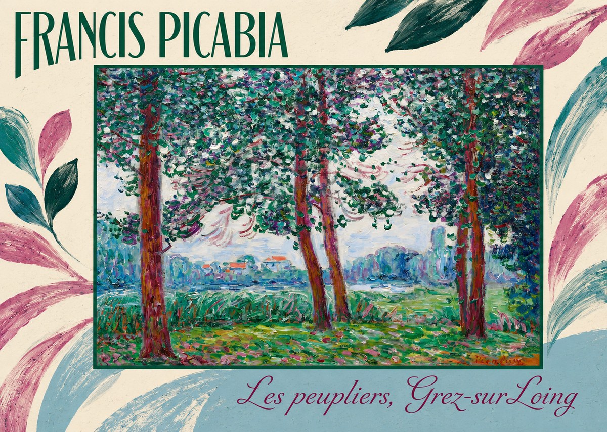 Francis Picabia Les Peupliers, Grez-sur-loing No5 - Poszter