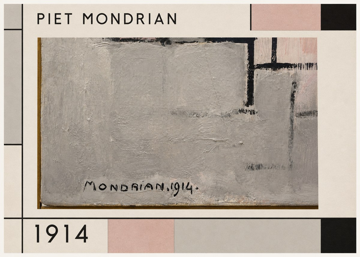 Piet Mondrian Composition 1914 No1 - Poszter