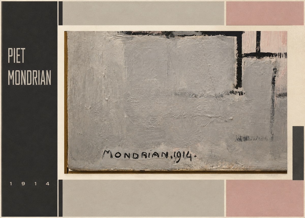 Piet Mondrian Composition 1914 No2 - Poszter
