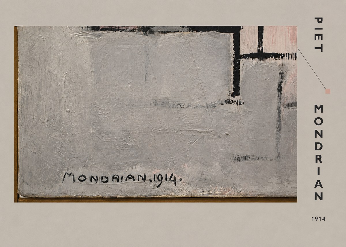Piet Mondrian Composition 1914 No4 - Poszter