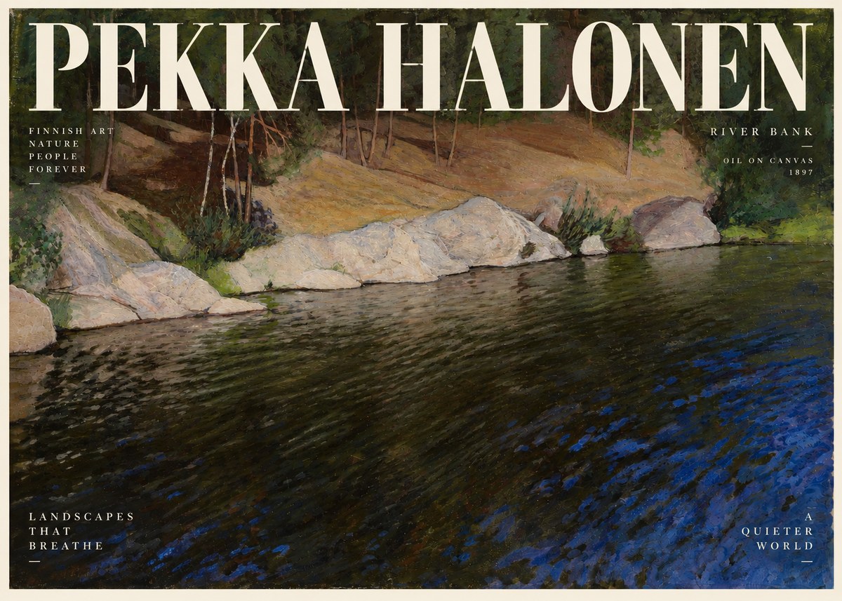 Pekka Halonen River Bank No2 - Poszter