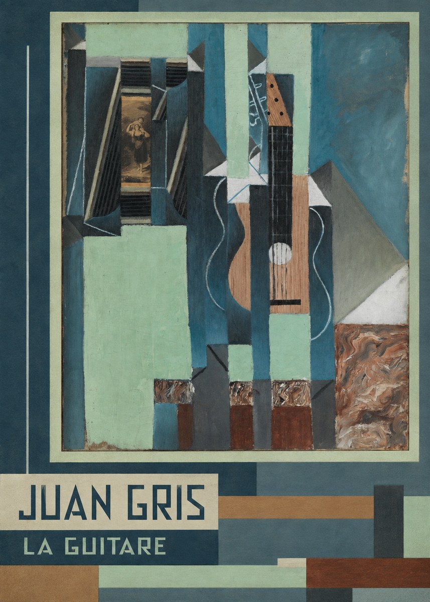 Juan Gris La Guitare No3 - Poszter