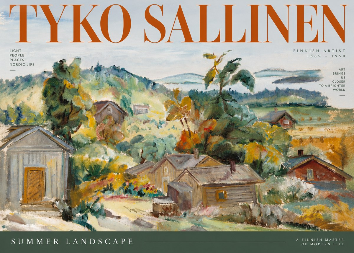 Tyko Sallinen Summer Landscape No2 - Poszter