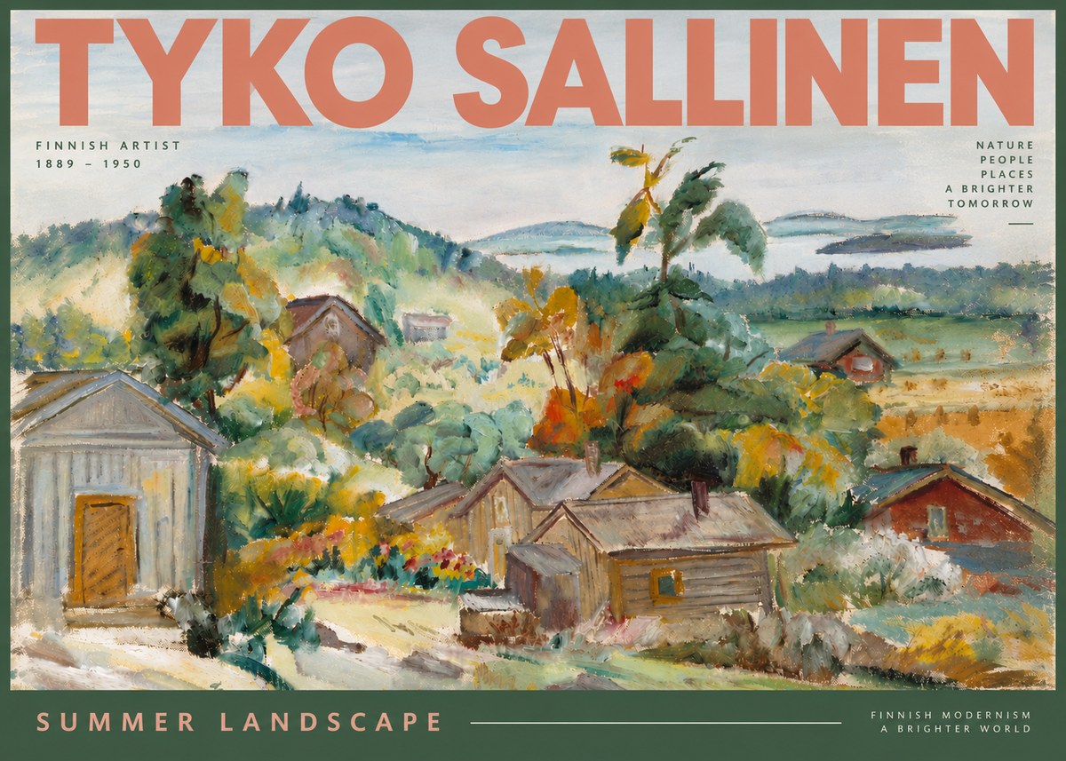 Tyko Sallinen Summer Landscape No5 - Poszter