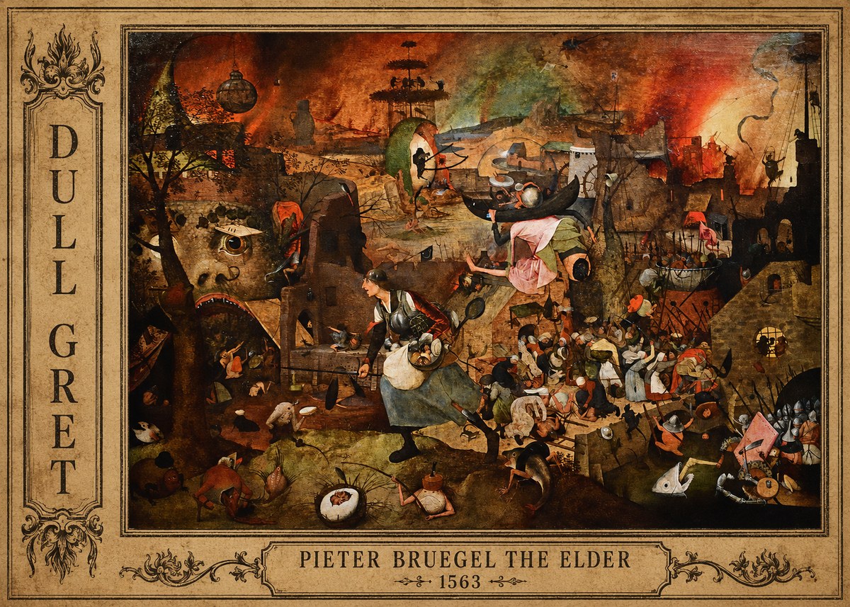 Pieter Bruegel Dull Gret I No2 - Poszter