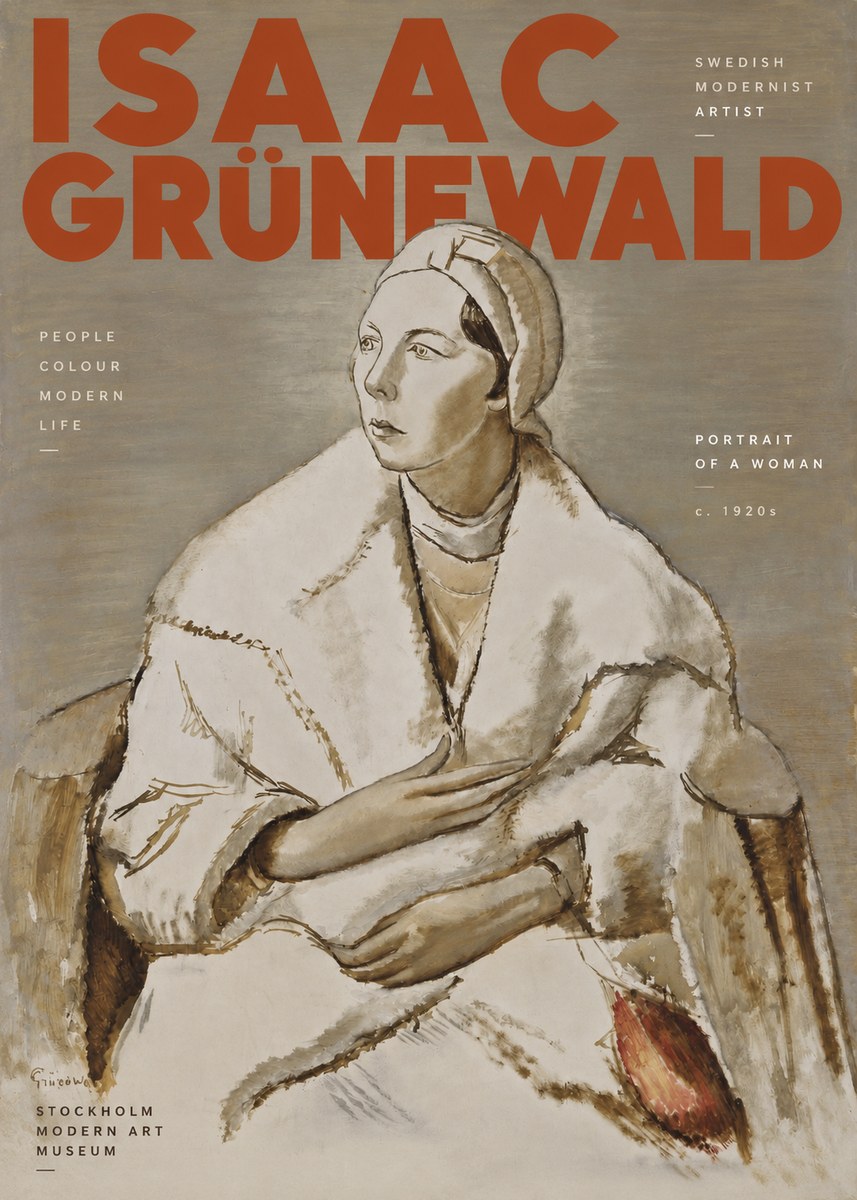 Isaac Grünewald Woman in a White Wrap No4 - Poszter