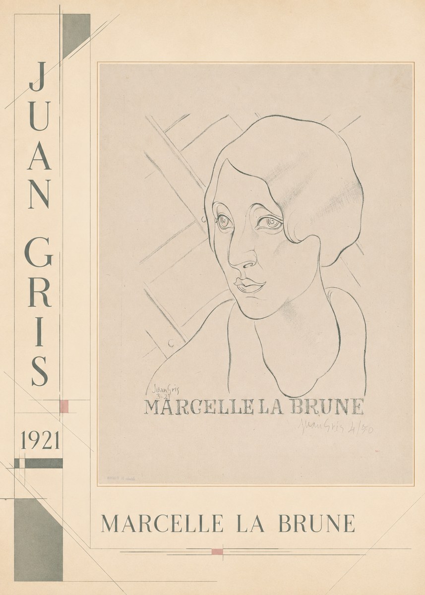 Juan Gris Marcelle La Brune I No3 - Poszter