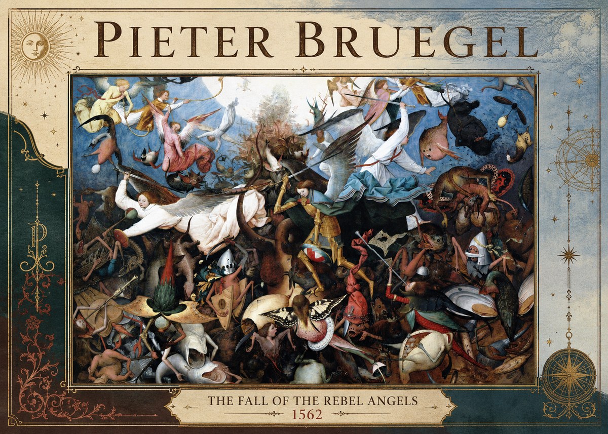 Pieter Bruegel The Fall of the Rebel Angels I No4 - Poszter