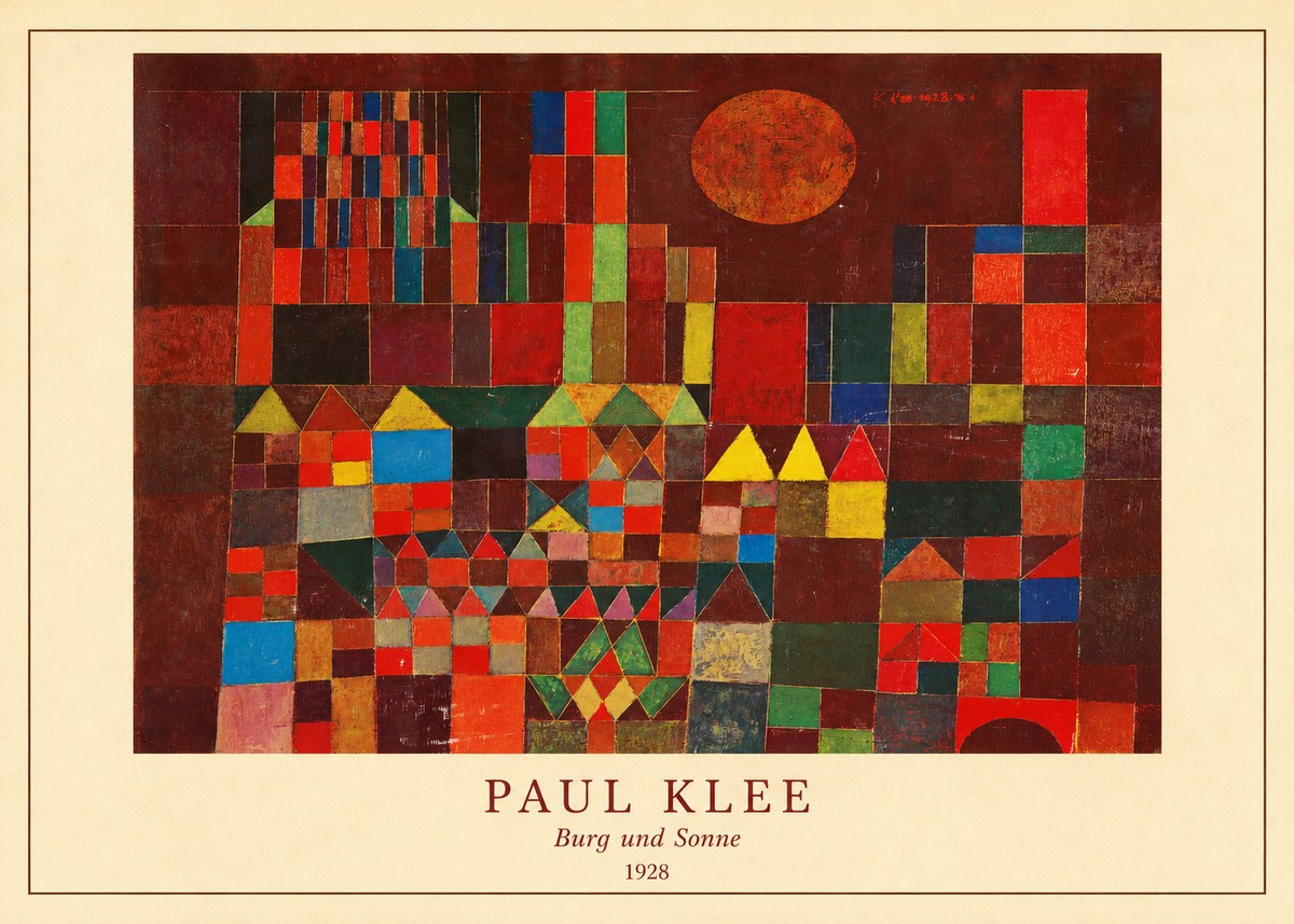Paul Klee Burg Und Sonne No4 - Poszter