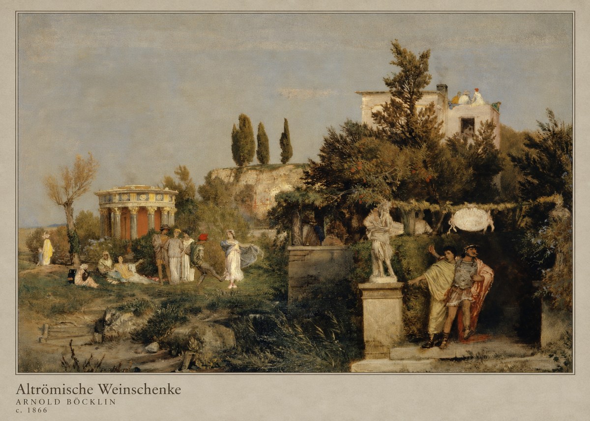 Arnold Böcklin Altrömische Weinschenke No4 - Poszter