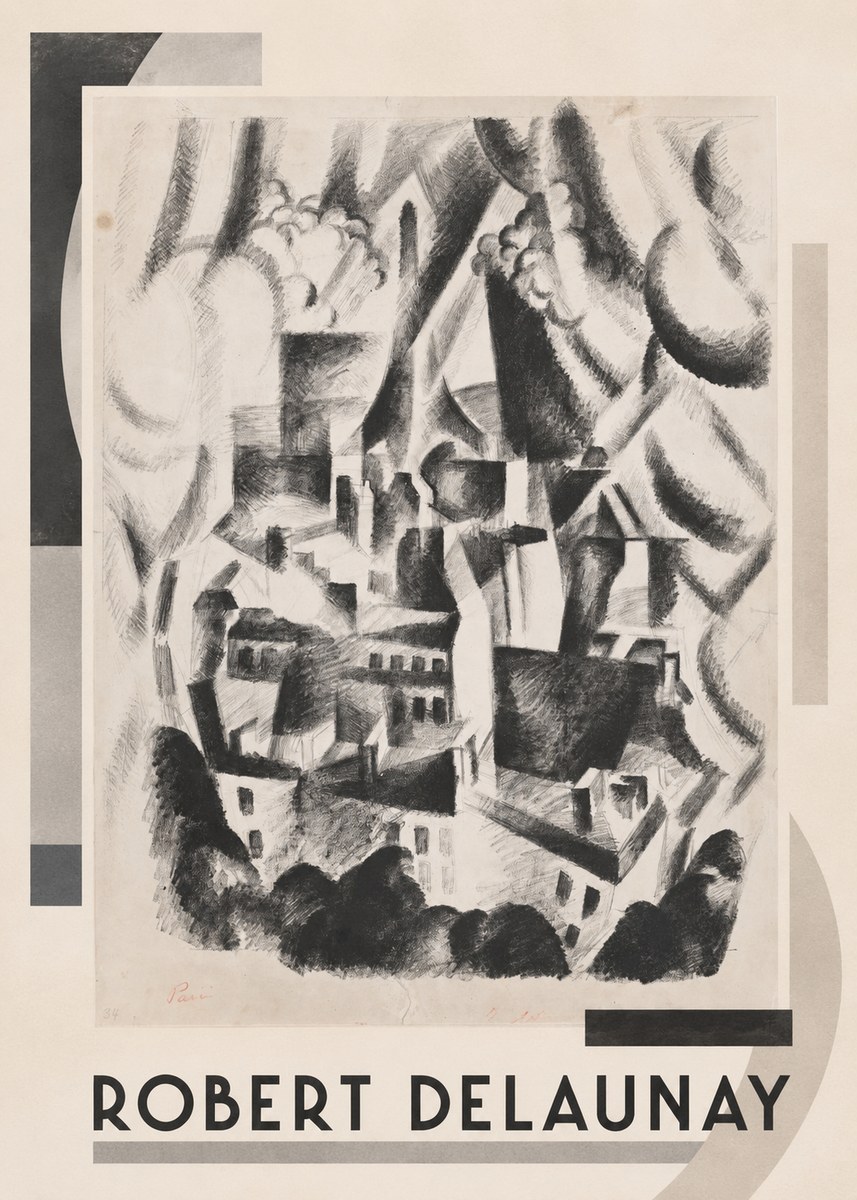 Robert Delaunay Vue Sur La Ville No1 - Poszter