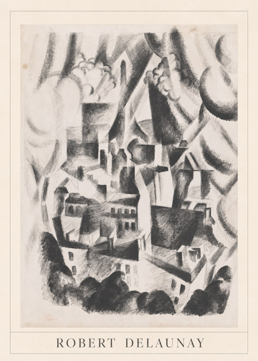 Robert Delaunay Vue Sur La Ville No3 - Poszter